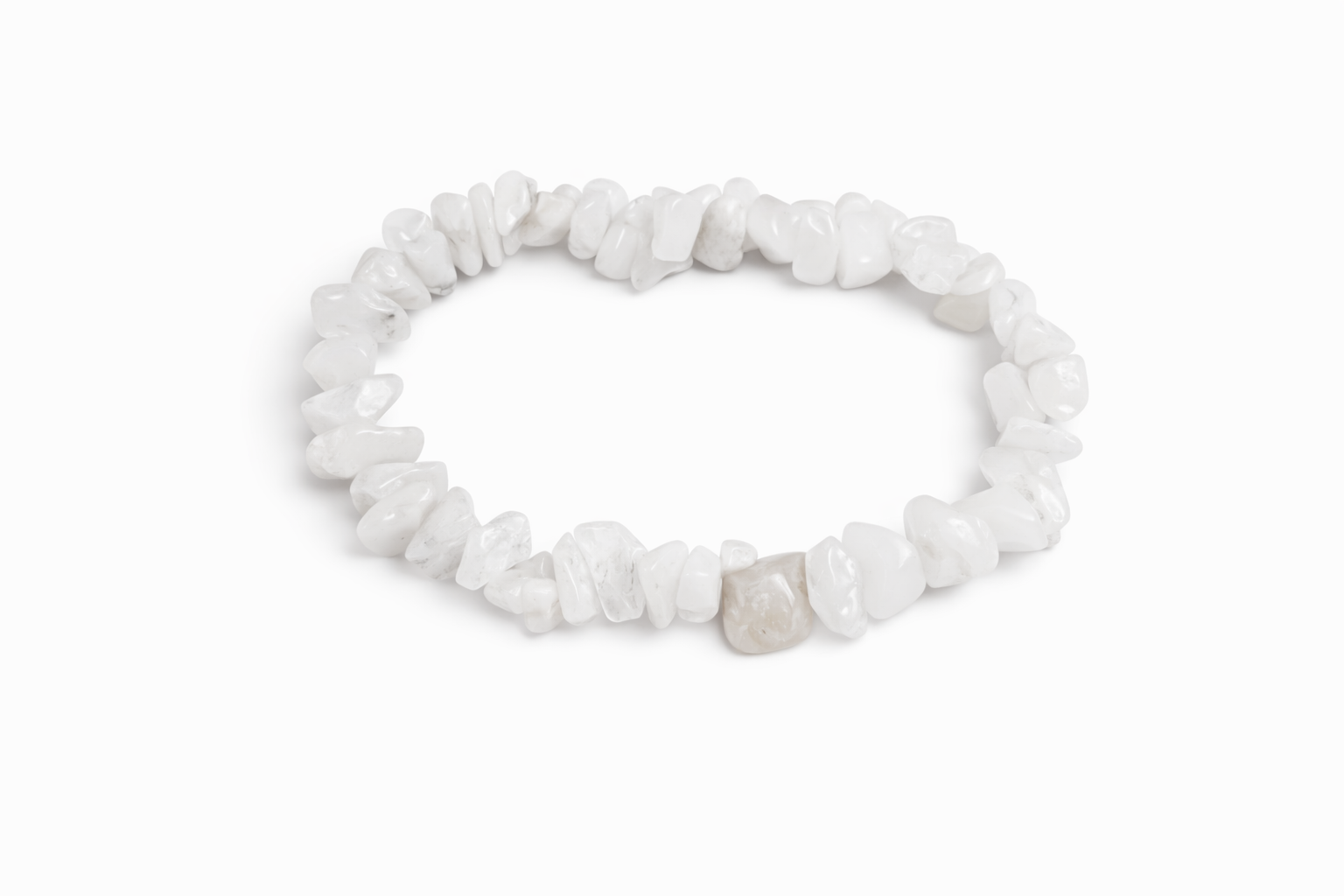 Natural Crystal Chip Bracelet