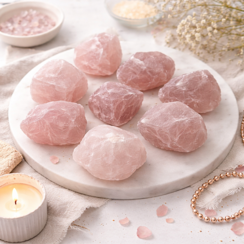 Raw Rose Quartz Crystal