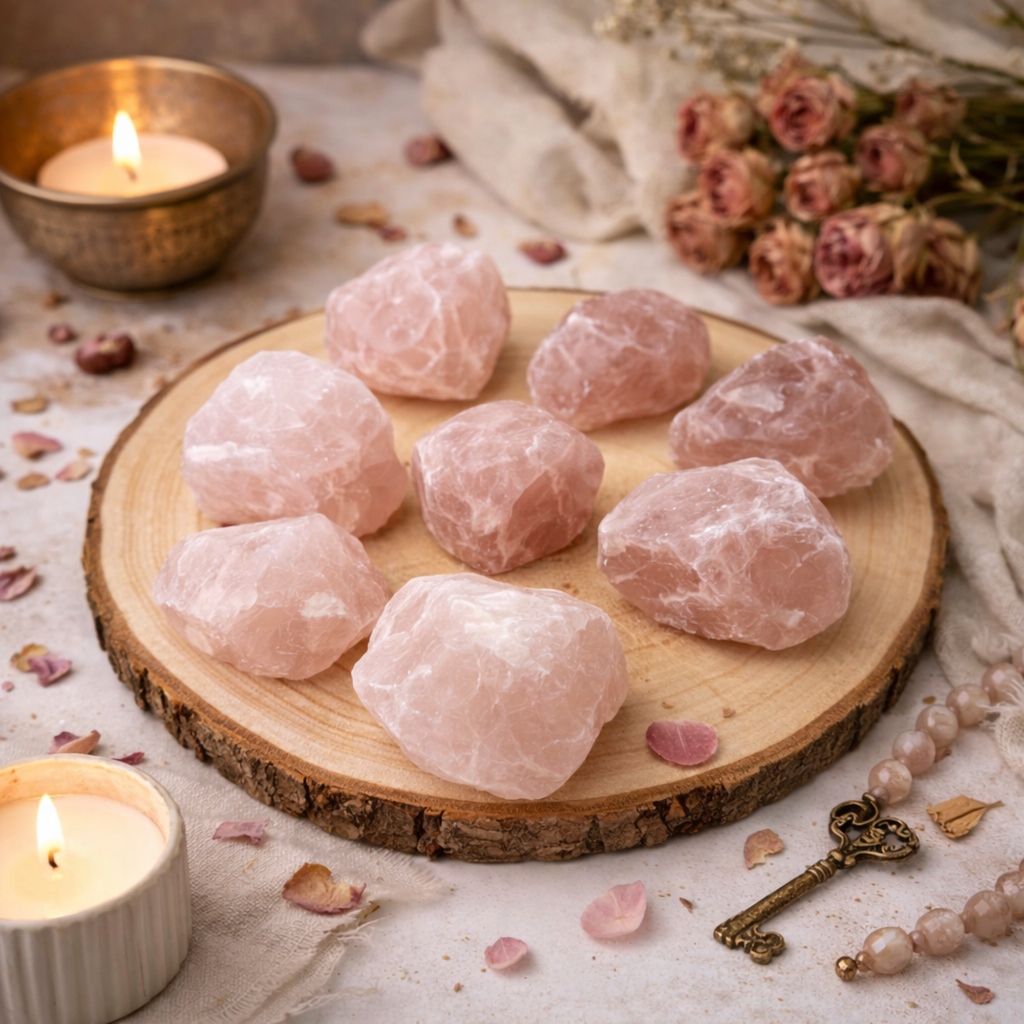 Raw Rose Quartz Crystal