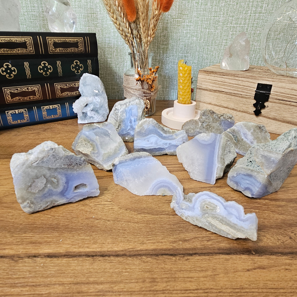 Blue Lace Agate Slice