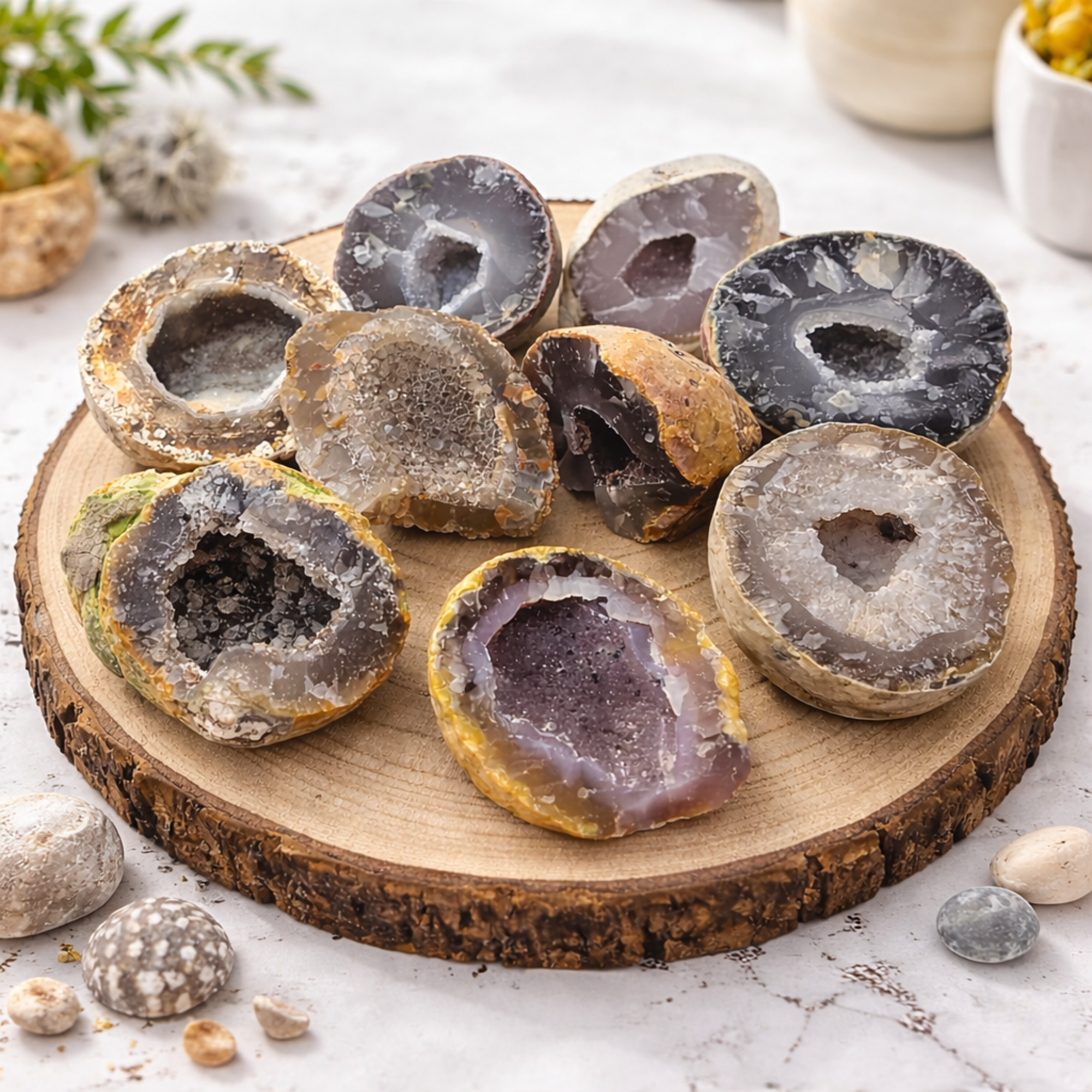 Druzy Agate Geode