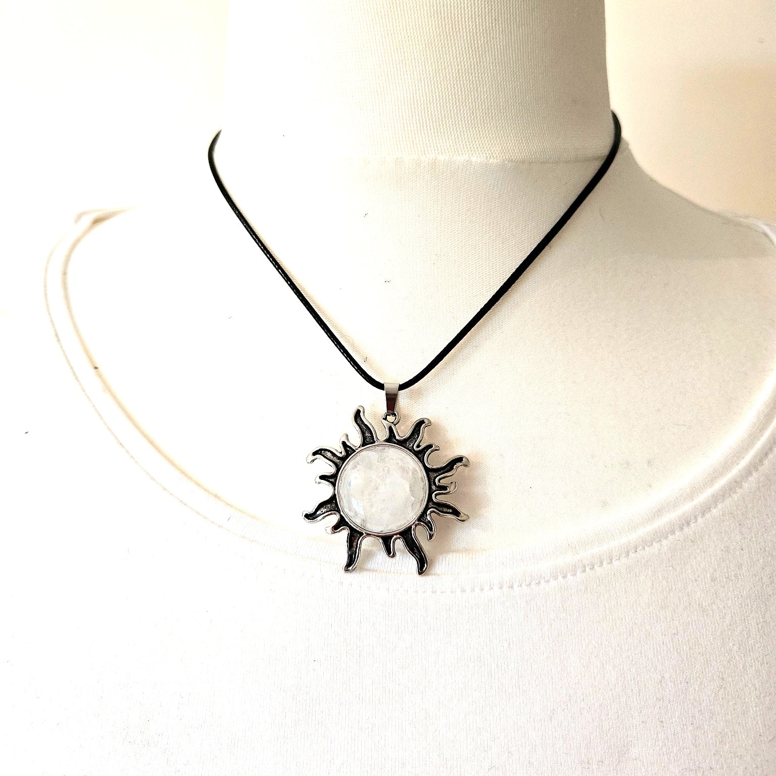 Sunburst Crystal Pendant