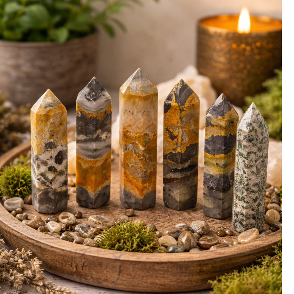 Bumblebee Jasper Towers (8-9 cm)