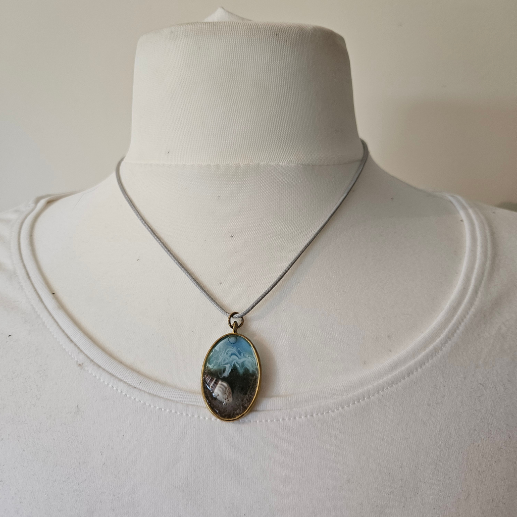 Handmade Beach Resin Necklace