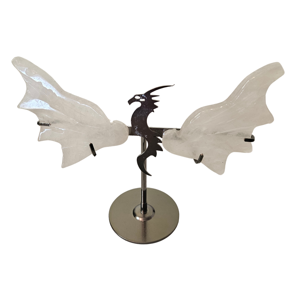 Rose Quartz Dragon Wings