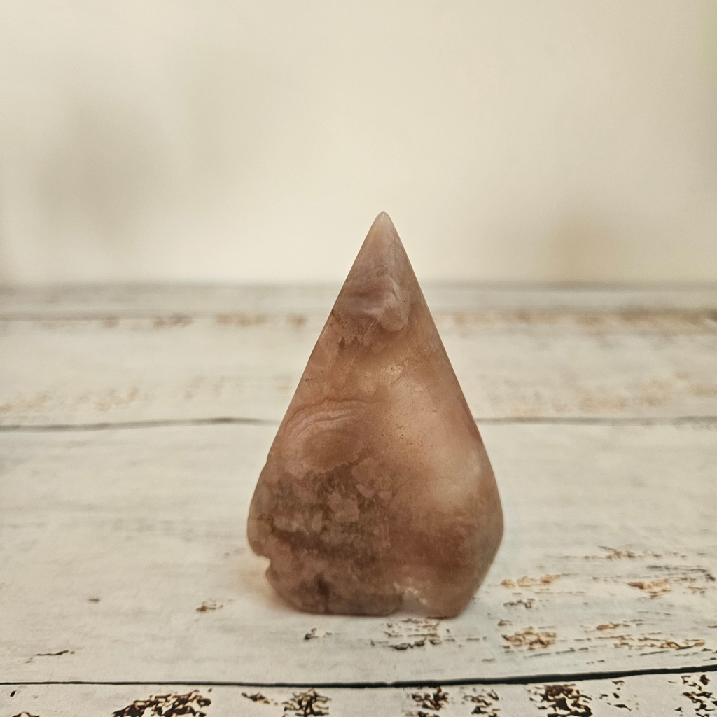 Flower Agate Teardrop
