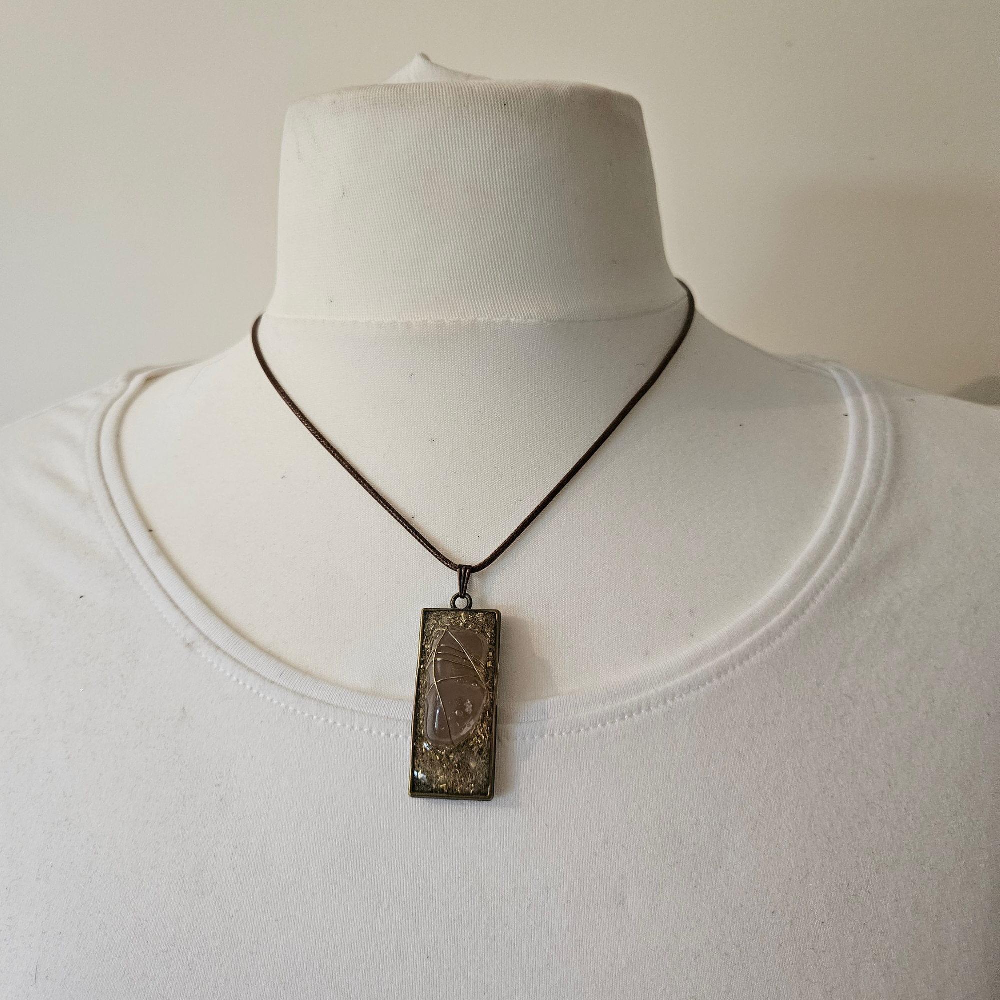 Orgonite Pendant – Quartz & Copper