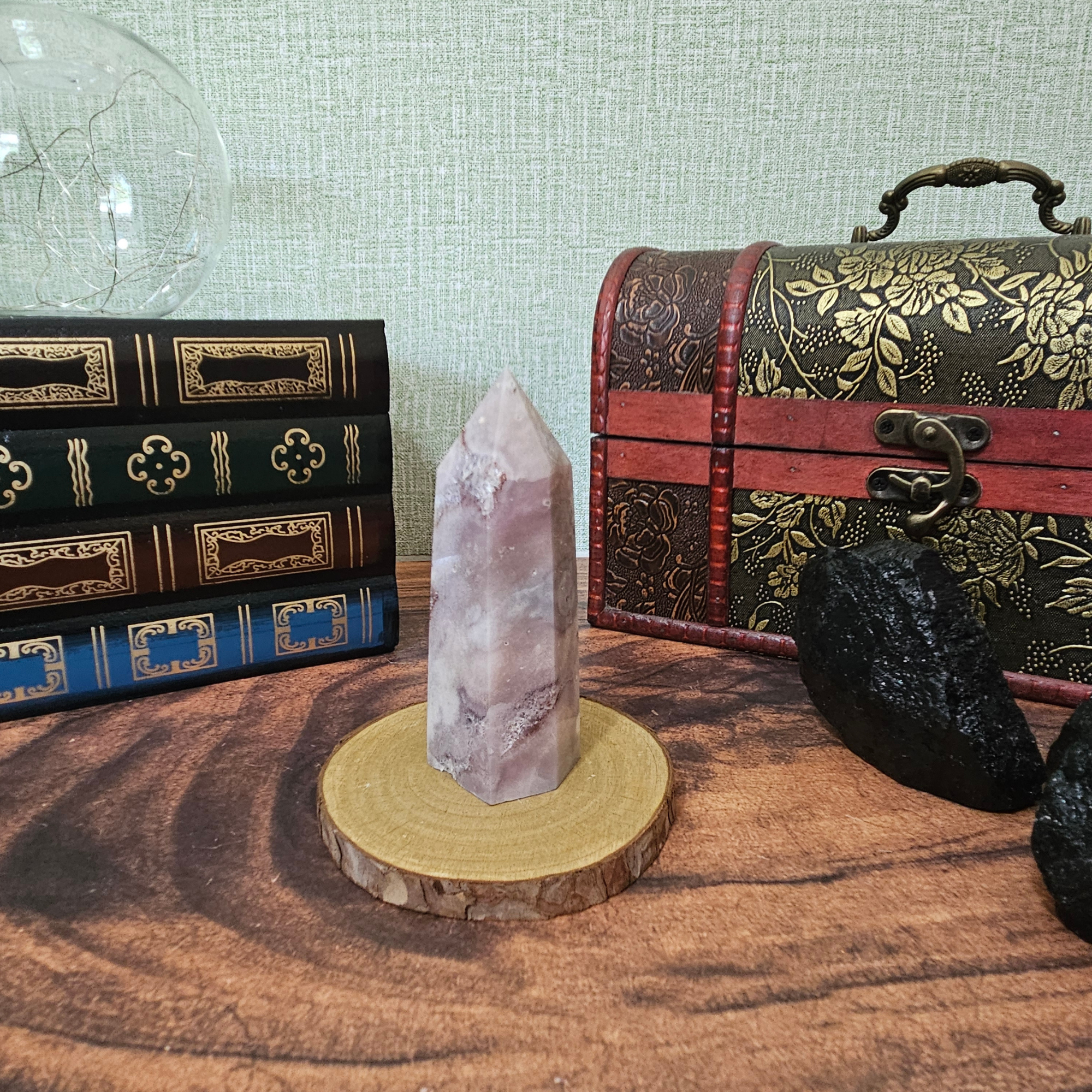 Flower Agate Tower – 11cm (226g)