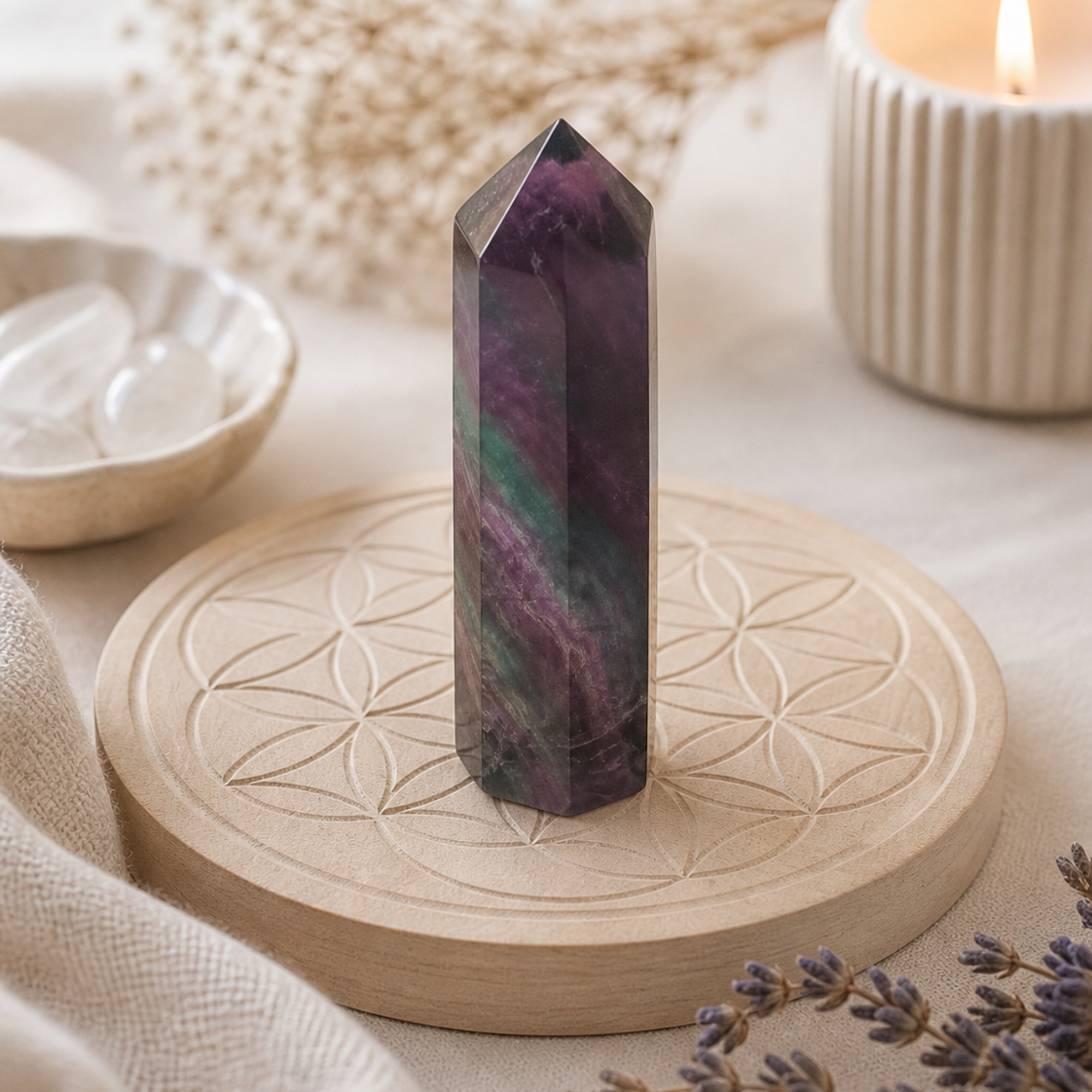 Rainbow Fluorite Tower