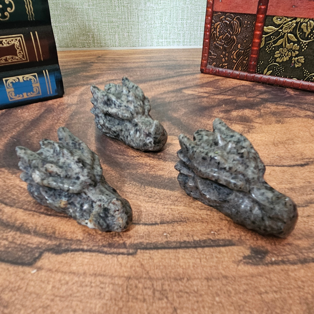 Yooperlite Dragon Head Carving