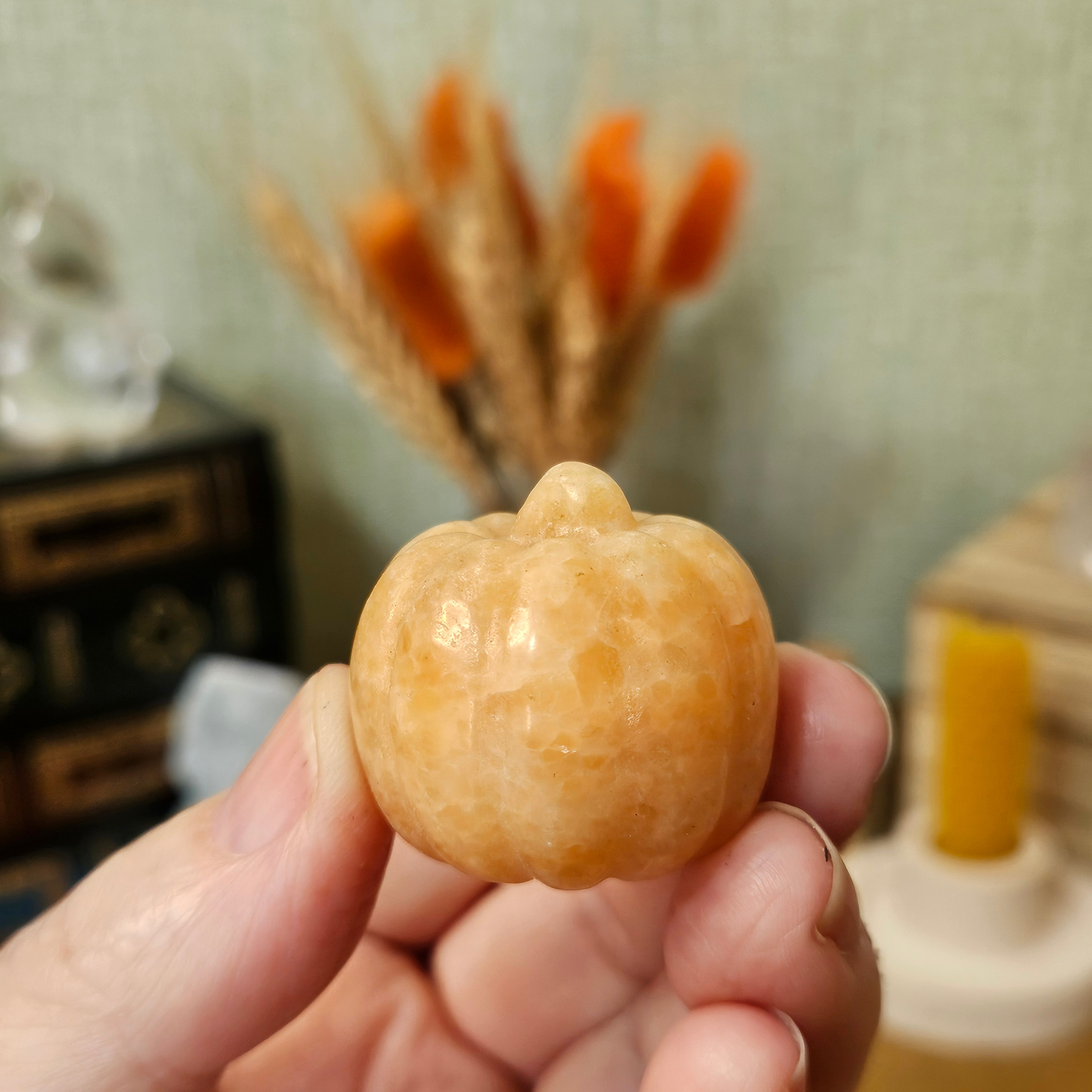 Orange Calcite Pumpkin