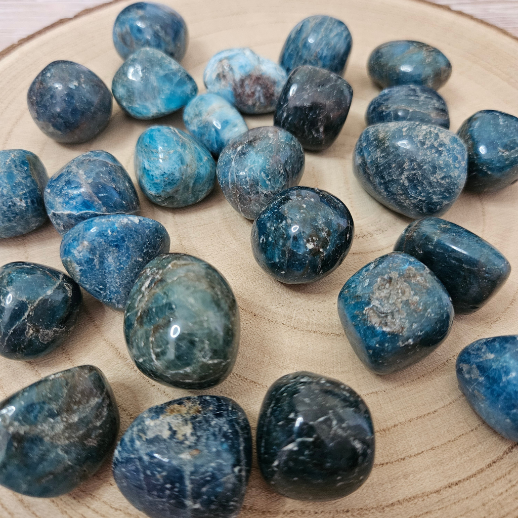 Blue Apatite Tumble Stones