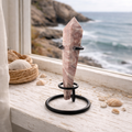 Pink Banded Calcite Wand (Pink Onyx)