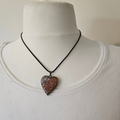 Heart Orgonite Pendant – Copper & Crystal Energy Necklace