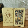 The Classic Tarot 78-card deck with traditional illustrated tarot cards, cream celestial box and guidebook.