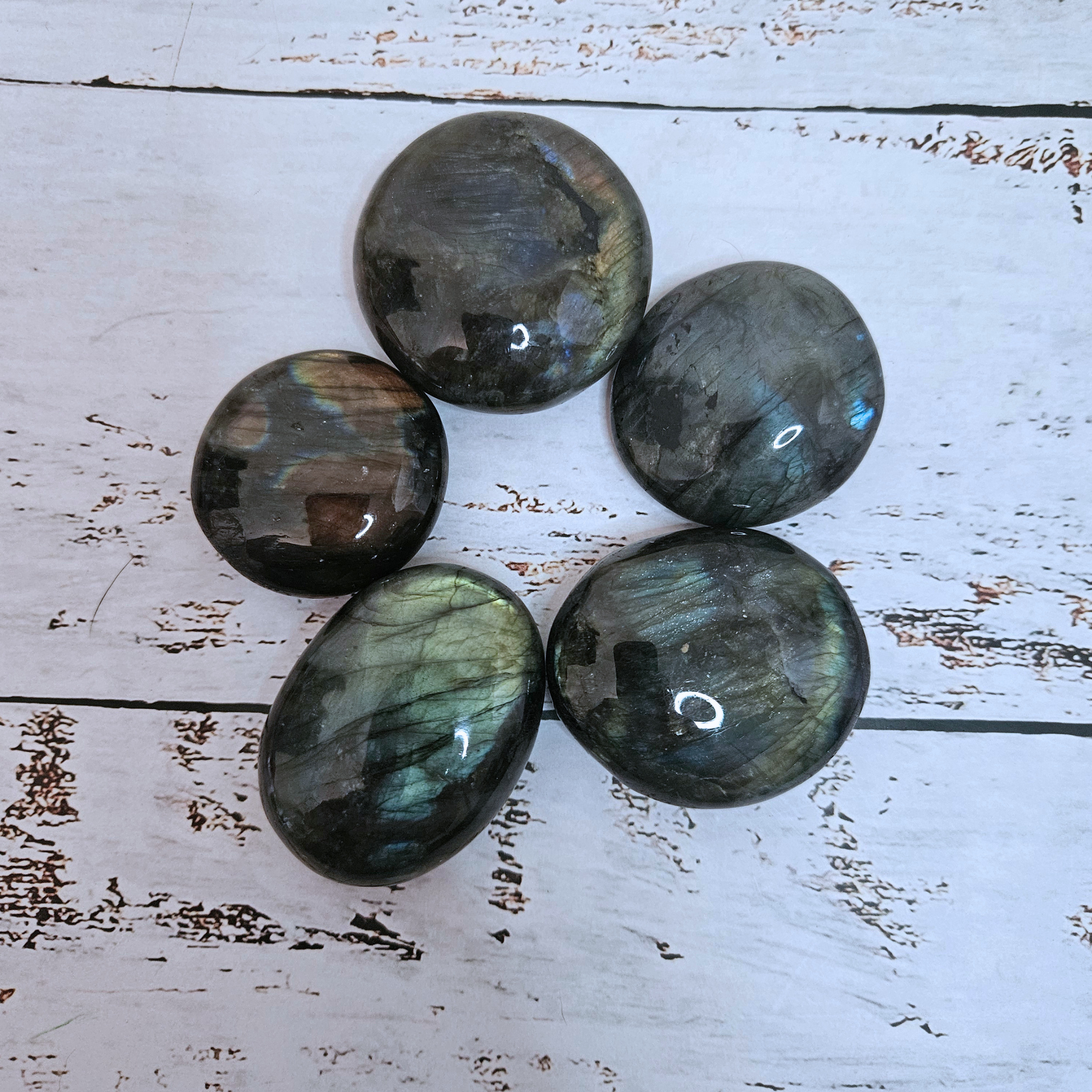 Labradorite Palm Stone Intuitively Chosen