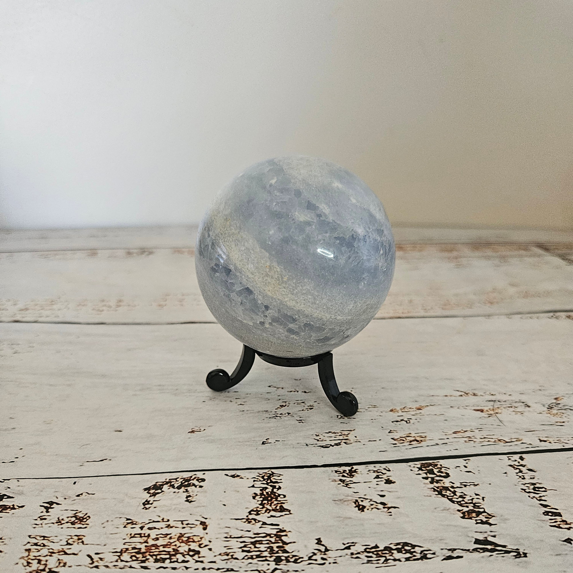 Blue Calcite Sphere - 210g