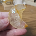 Golden Healer Quartz Moon – 50mm 🌙✨