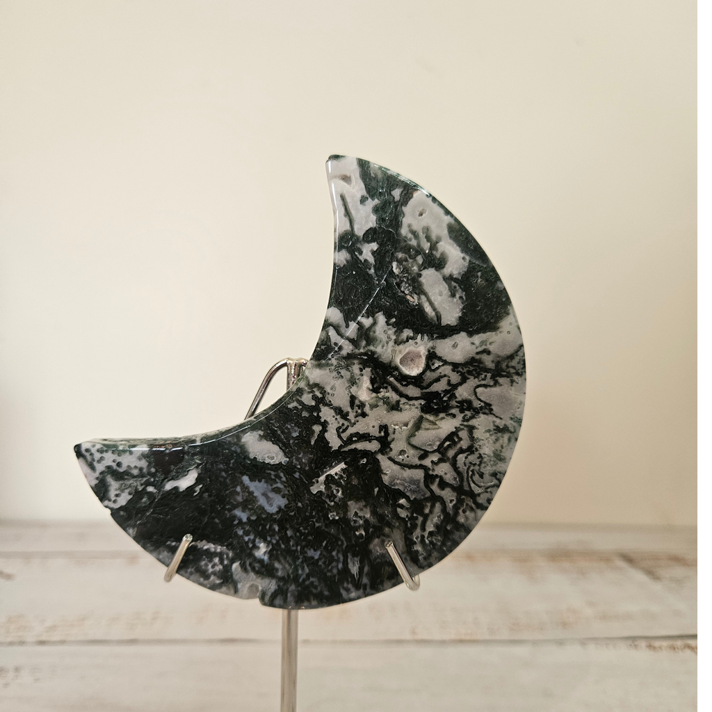 Moss Agate Moon
