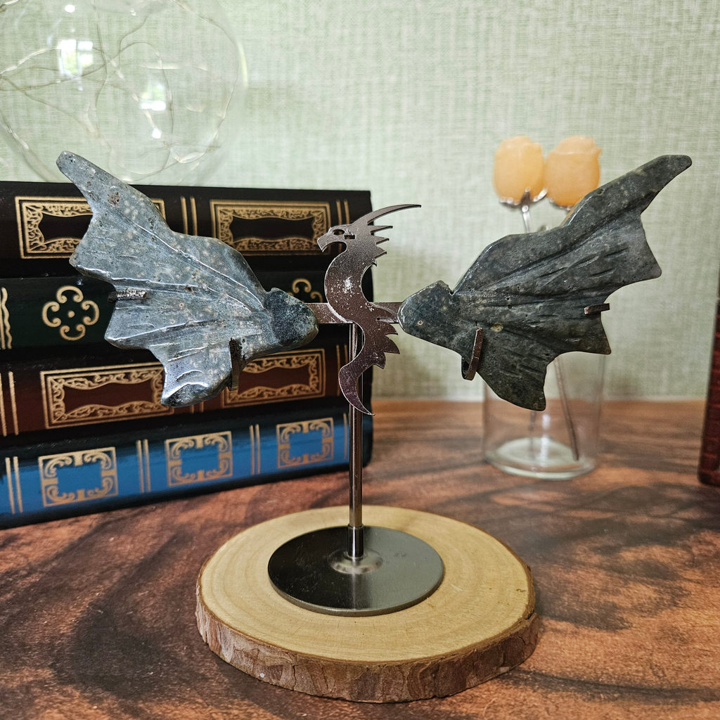 Ocean Jasper Dragon Wings