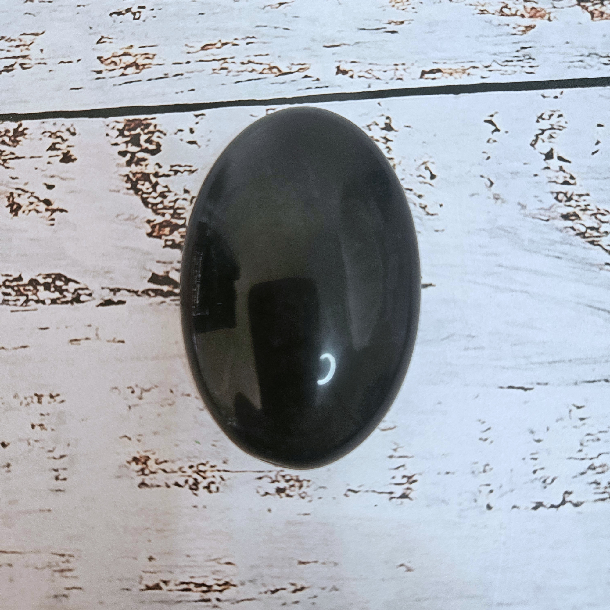 Obsidian Palm Stones Intuitively Chosen