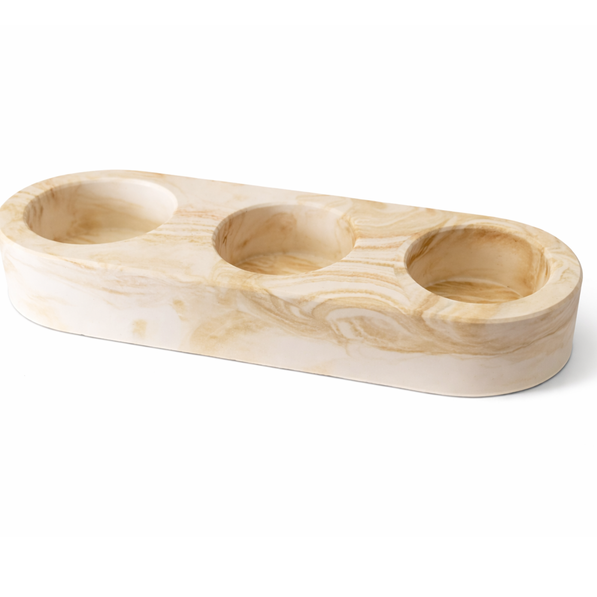 Eco Resin Triple T-Light Holder