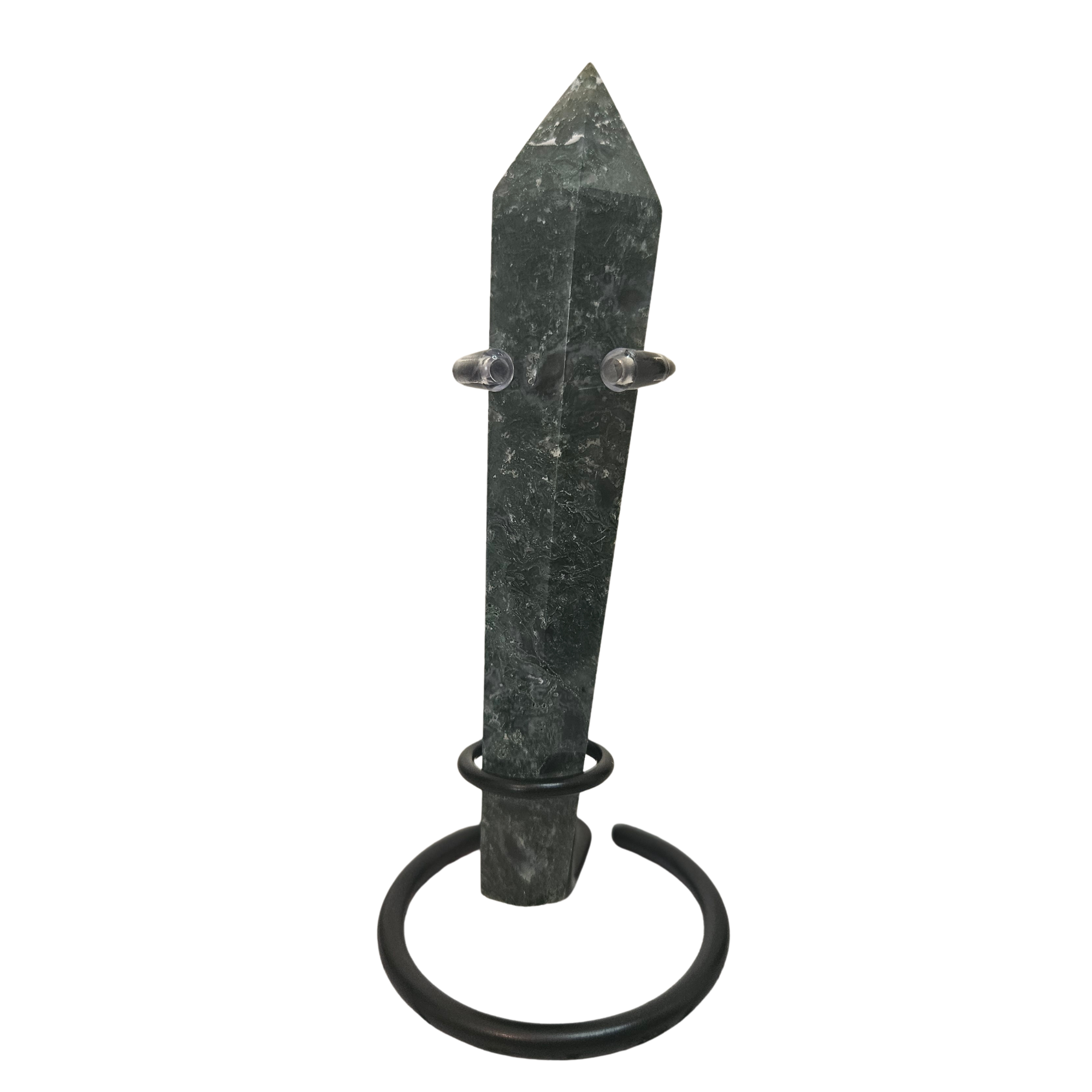 Moss Agate Wand