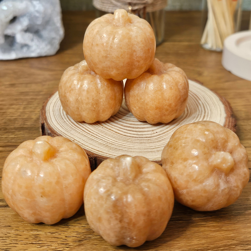 Orange Calcite Pumpkin