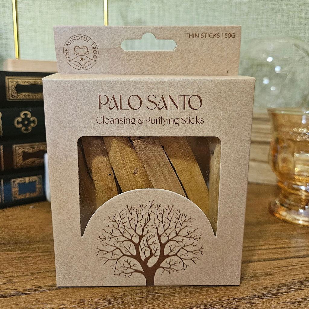50g box of natural Palo Santo cleansing and purifying wood sticks.