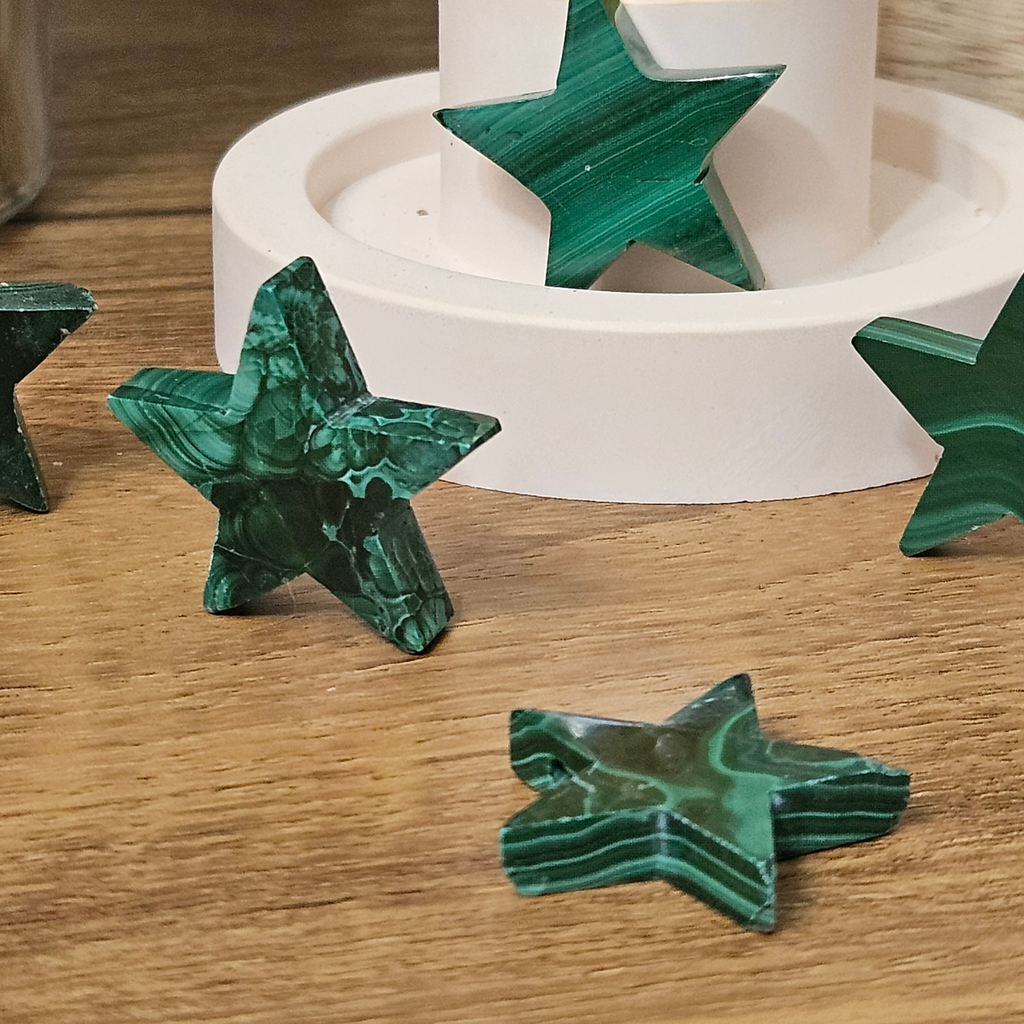Malachite Star – Approx. 25mm | Intuitively Chosen