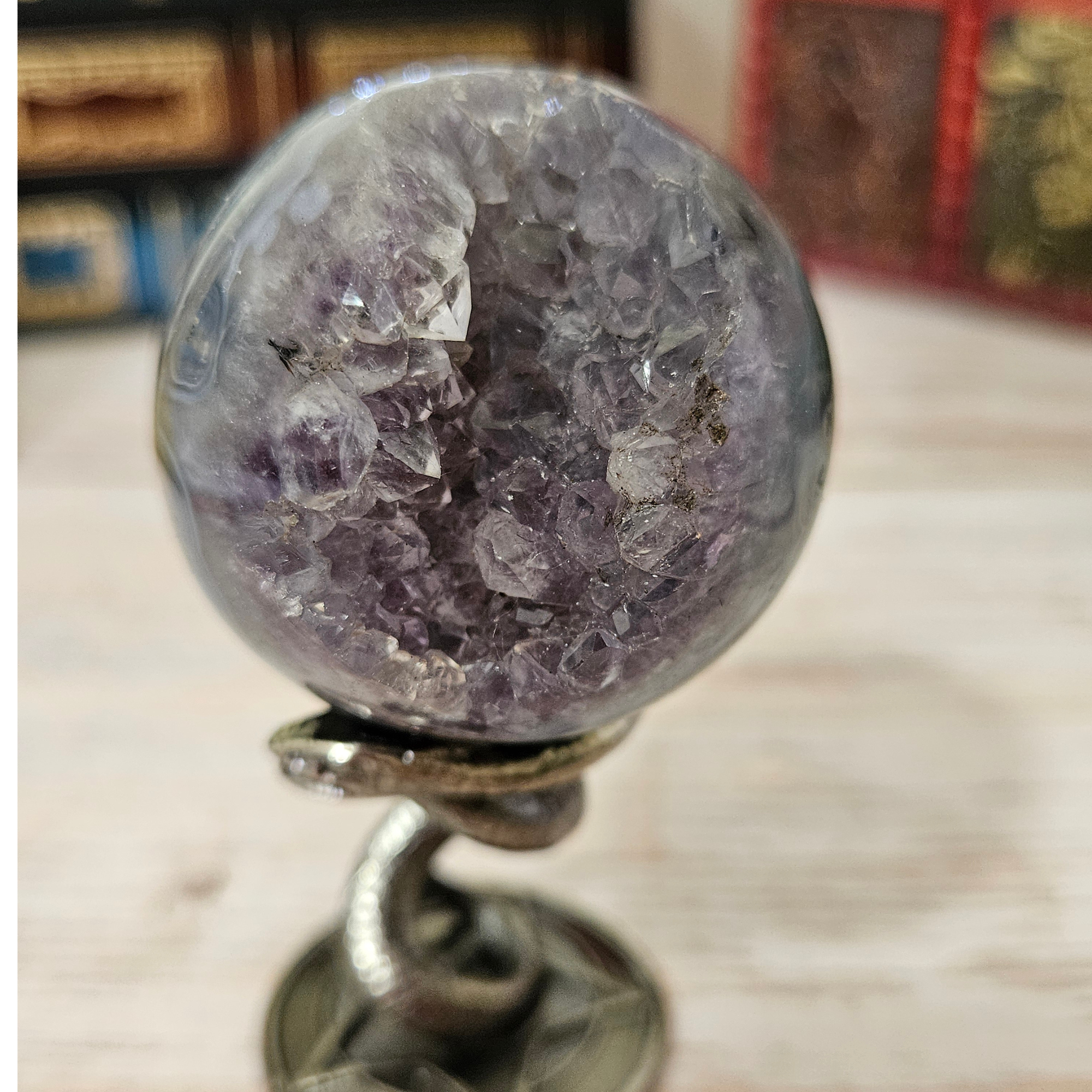Druzy Amethyst Sphere
