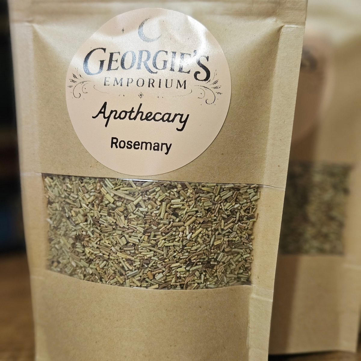 30g pouch of dried rosemary from Georgie's Apothecary