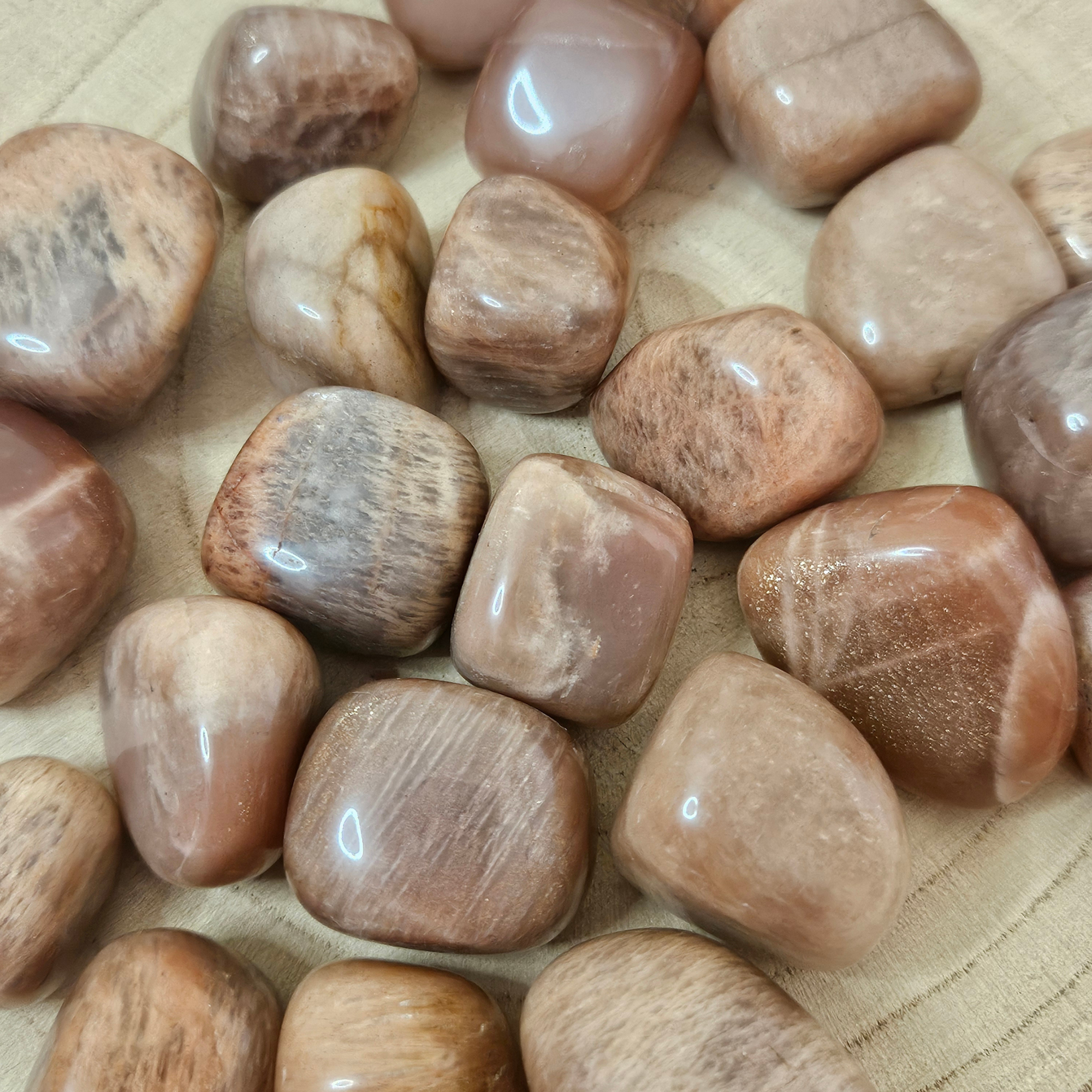 Peach Moonstone Tumble Stones
