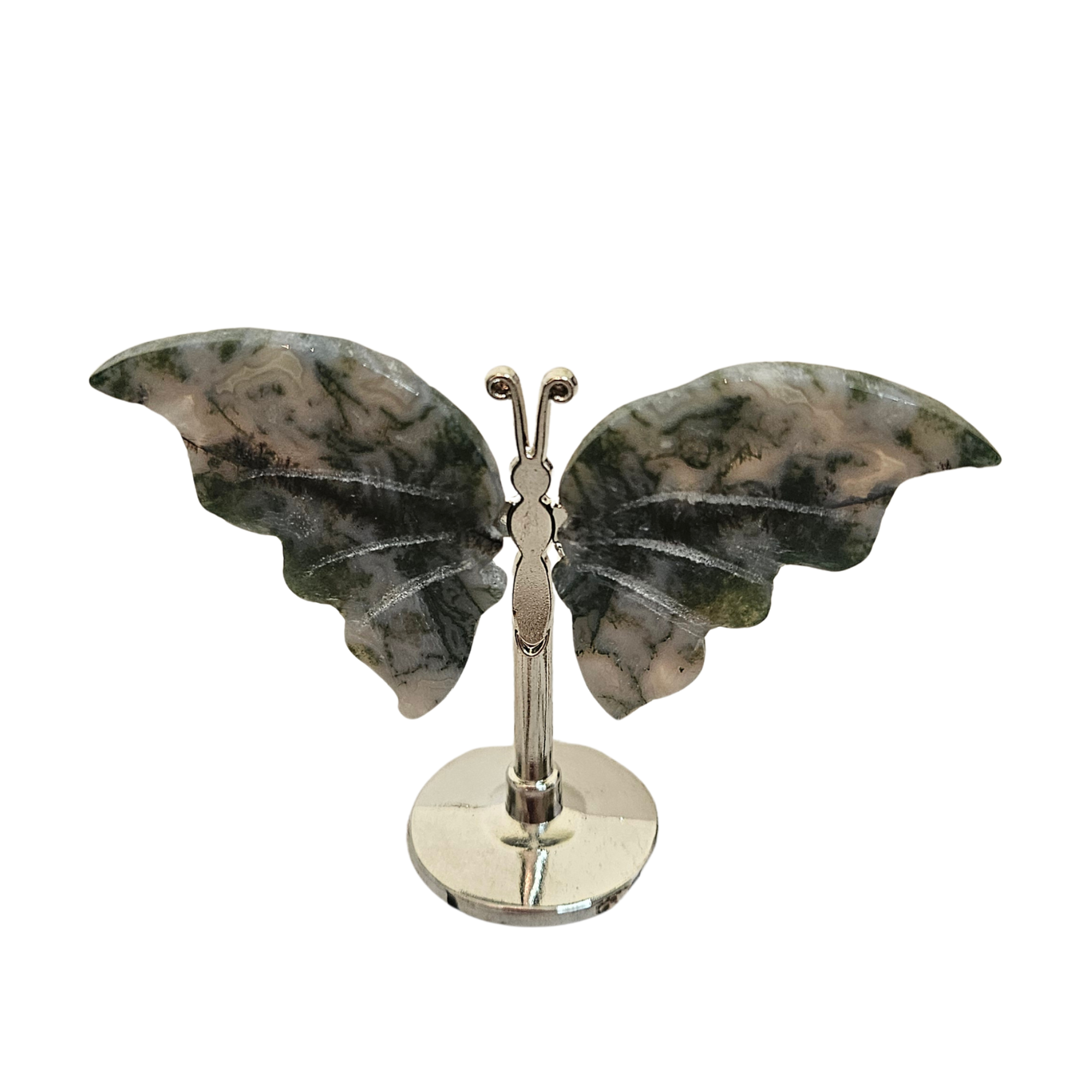 Moss Agate Butterfly