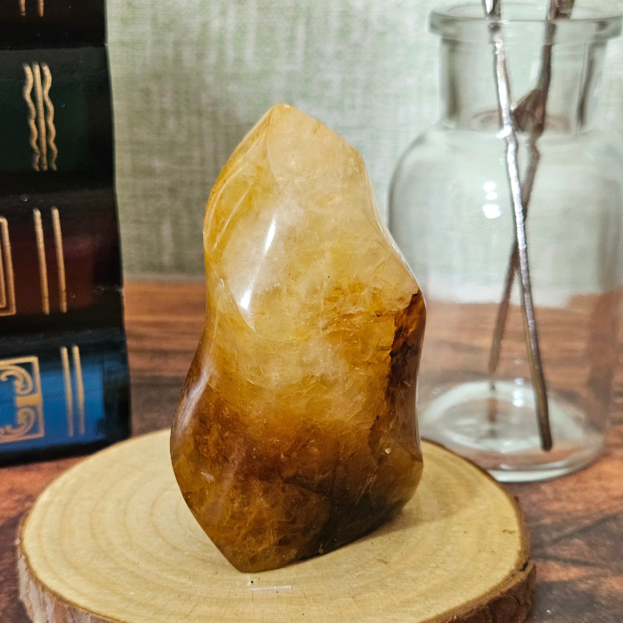 Golden Healer Quartz Flame