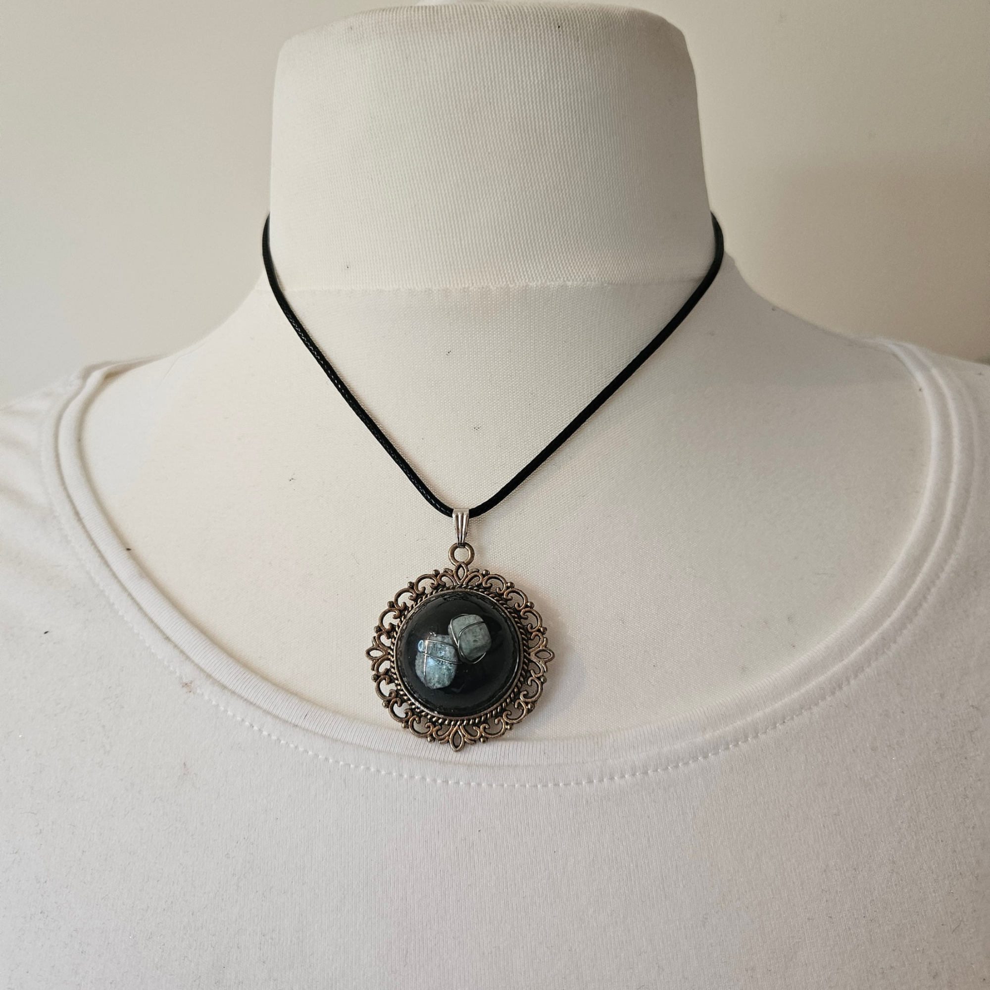 Handmade Amazonite Orgonite Pendant