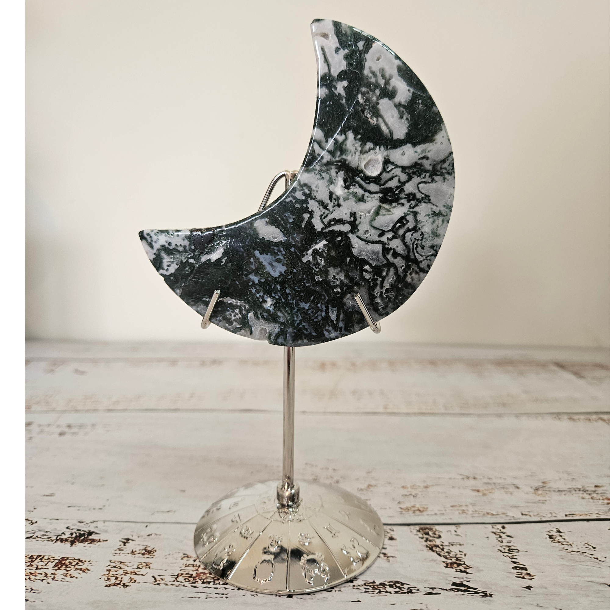 Moss Agate Moon