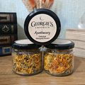 15g dried Calendula Marigold flowers in reusable glass apothecary jar