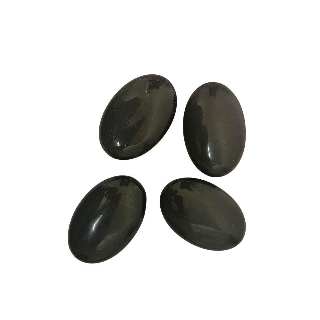 Obsidian Palm Stones Intuitively Chosen