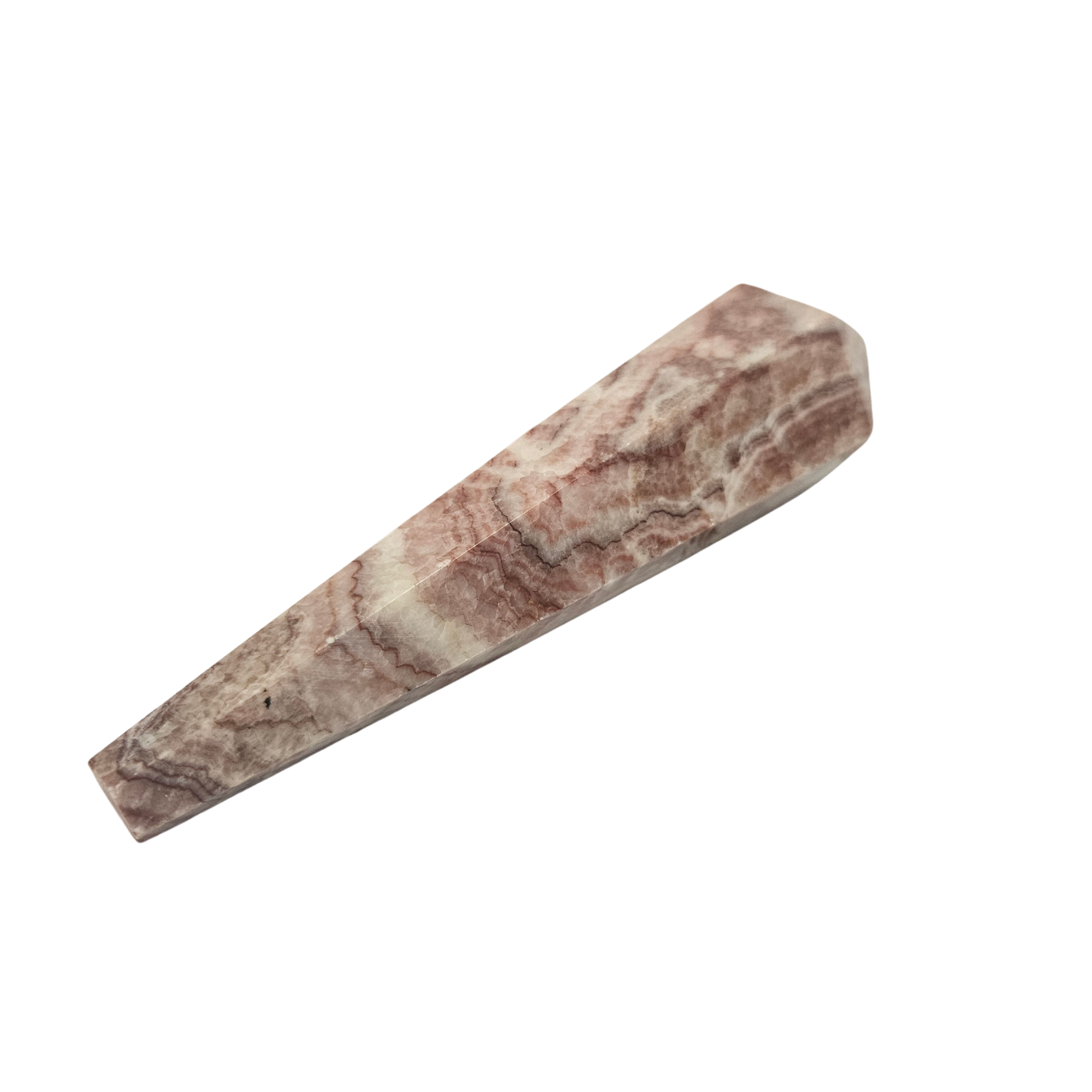 Pink Banded Calcite Wand (Pink Onyx)