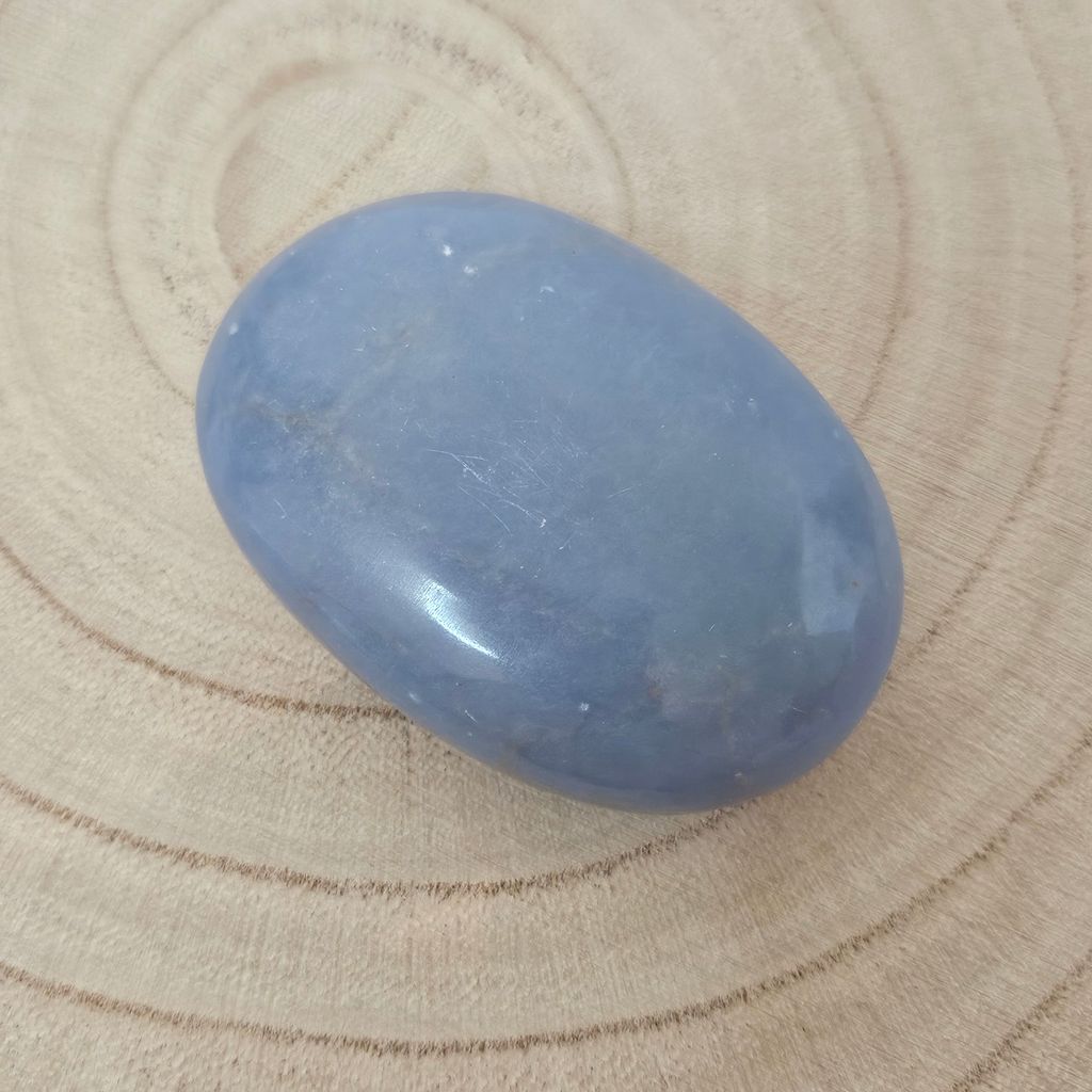 Angelite Palm Stone