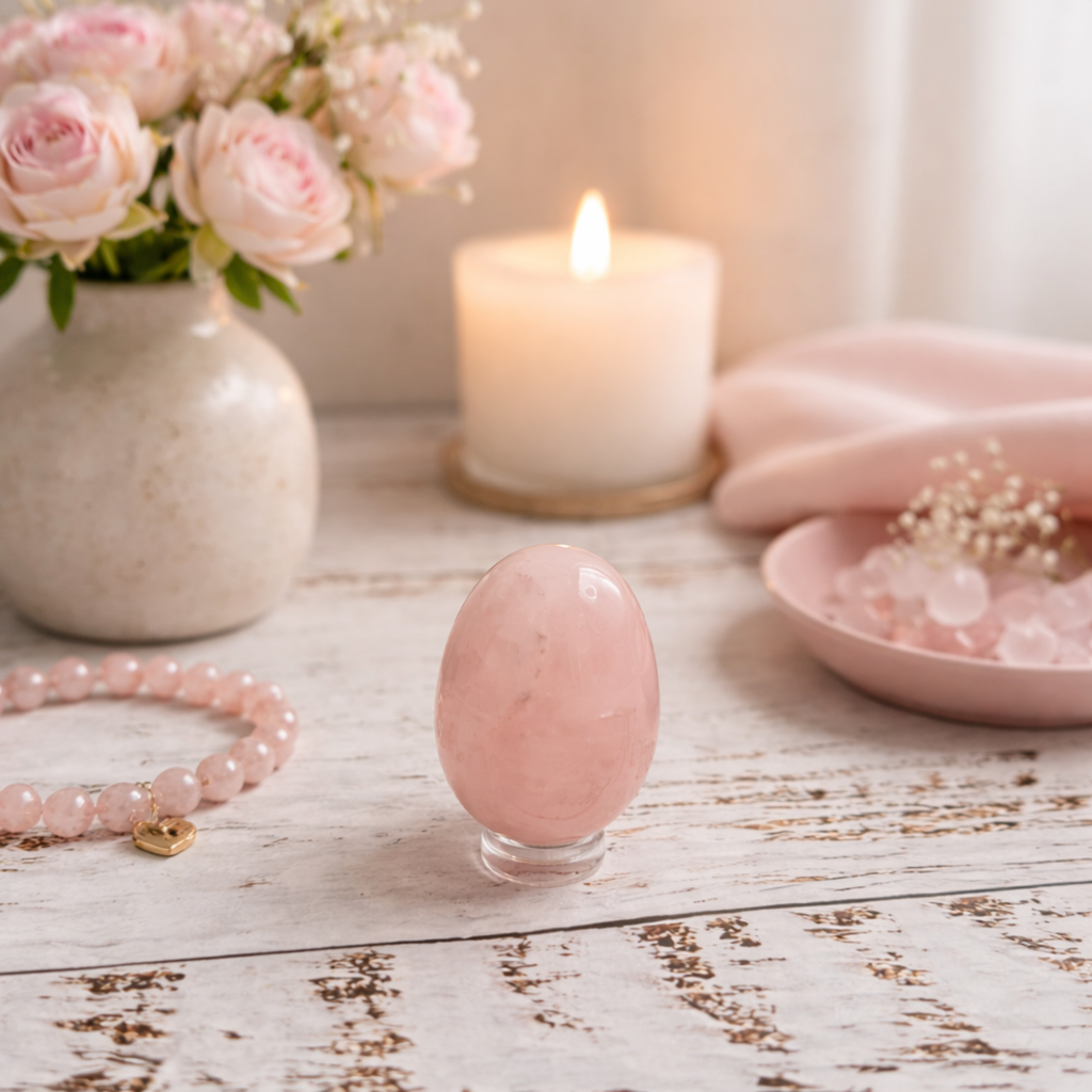 Small Rose Quartz Eggs - 60g