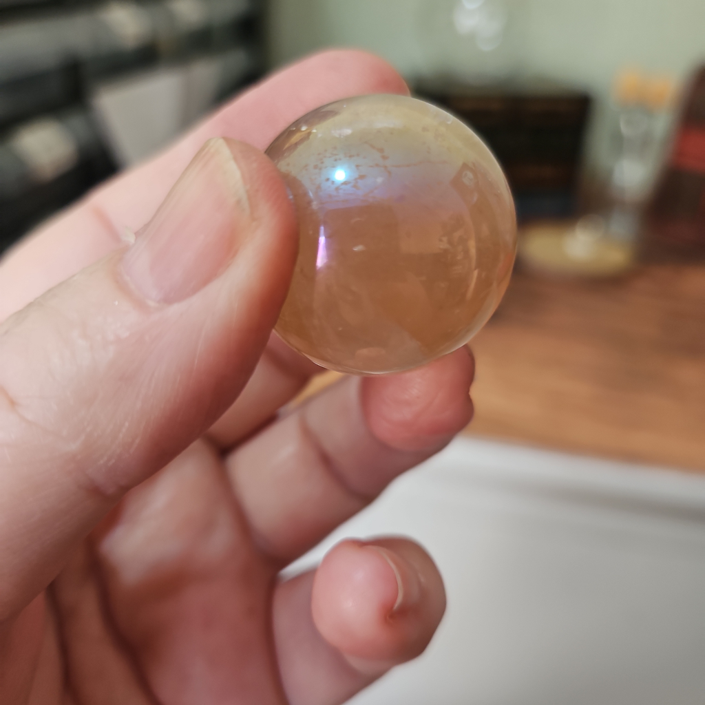 Honey Calcite Mini Sphere