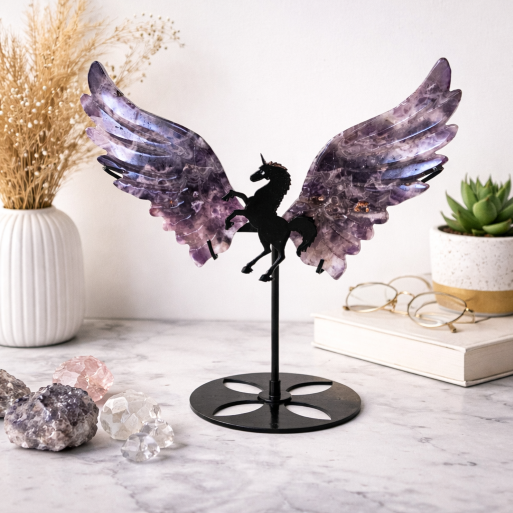 Amethyst Flying Horse Wings