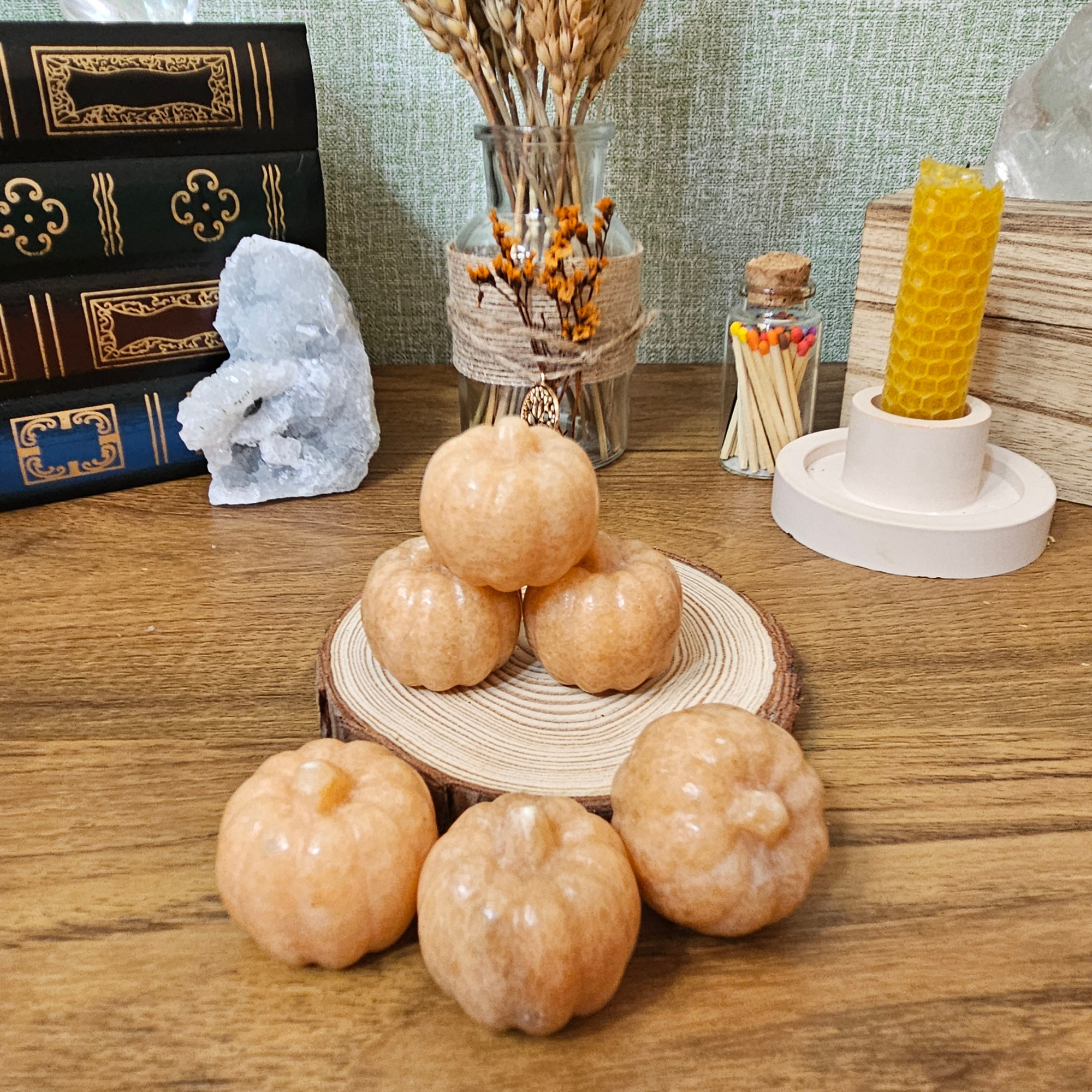 Orange Calcite Pumpkin