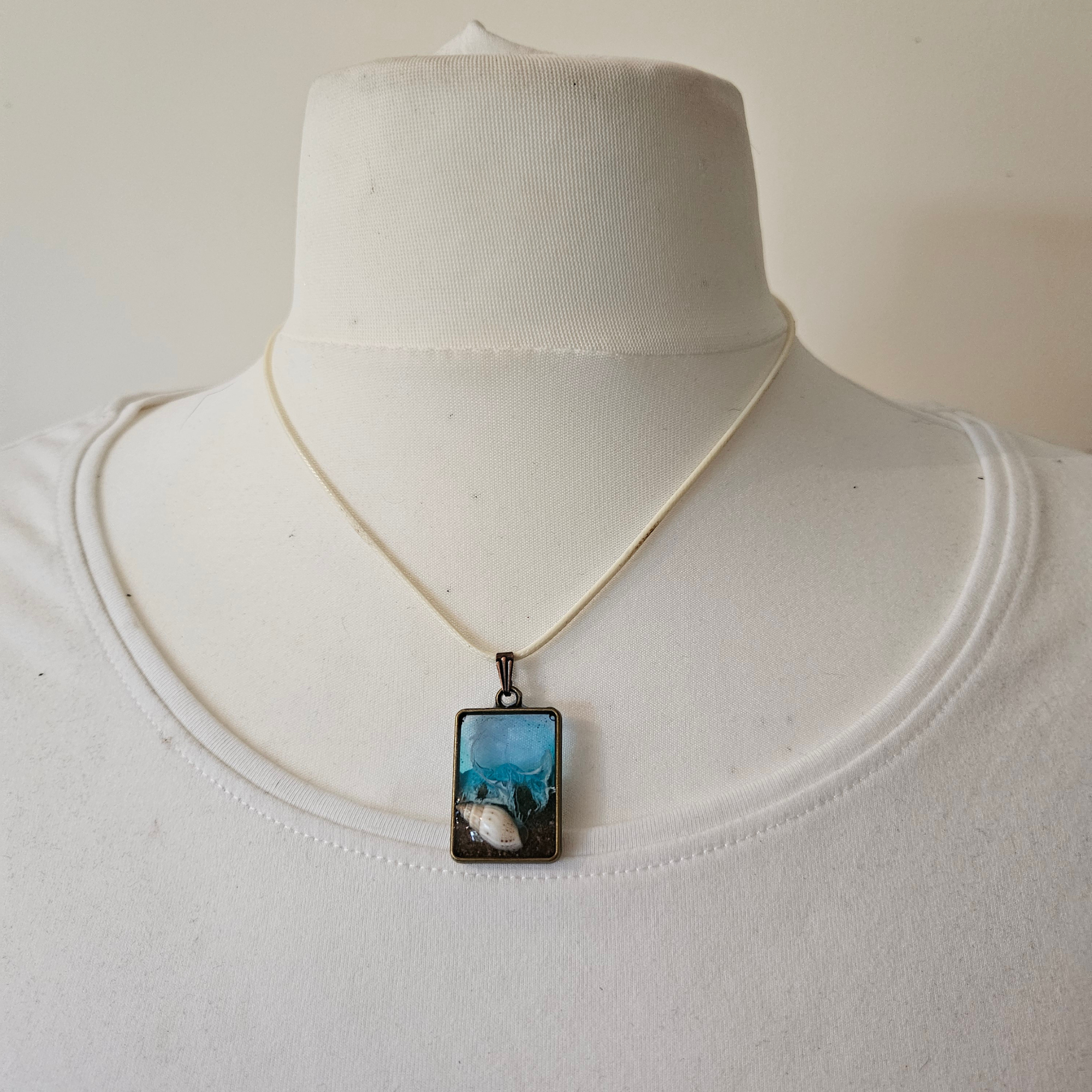 Handmade Beach Resin Necklace