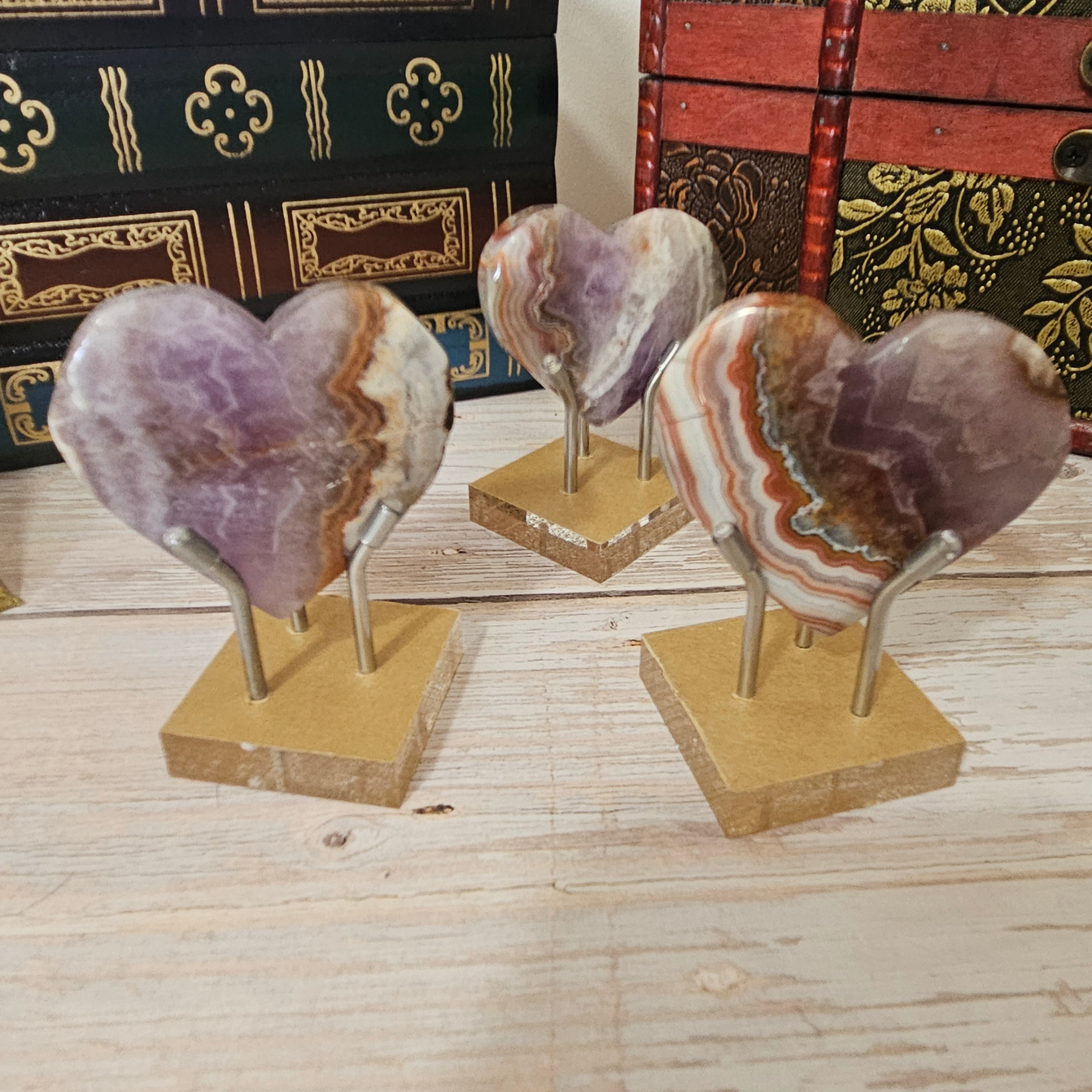 Dream Amethyst Hearts