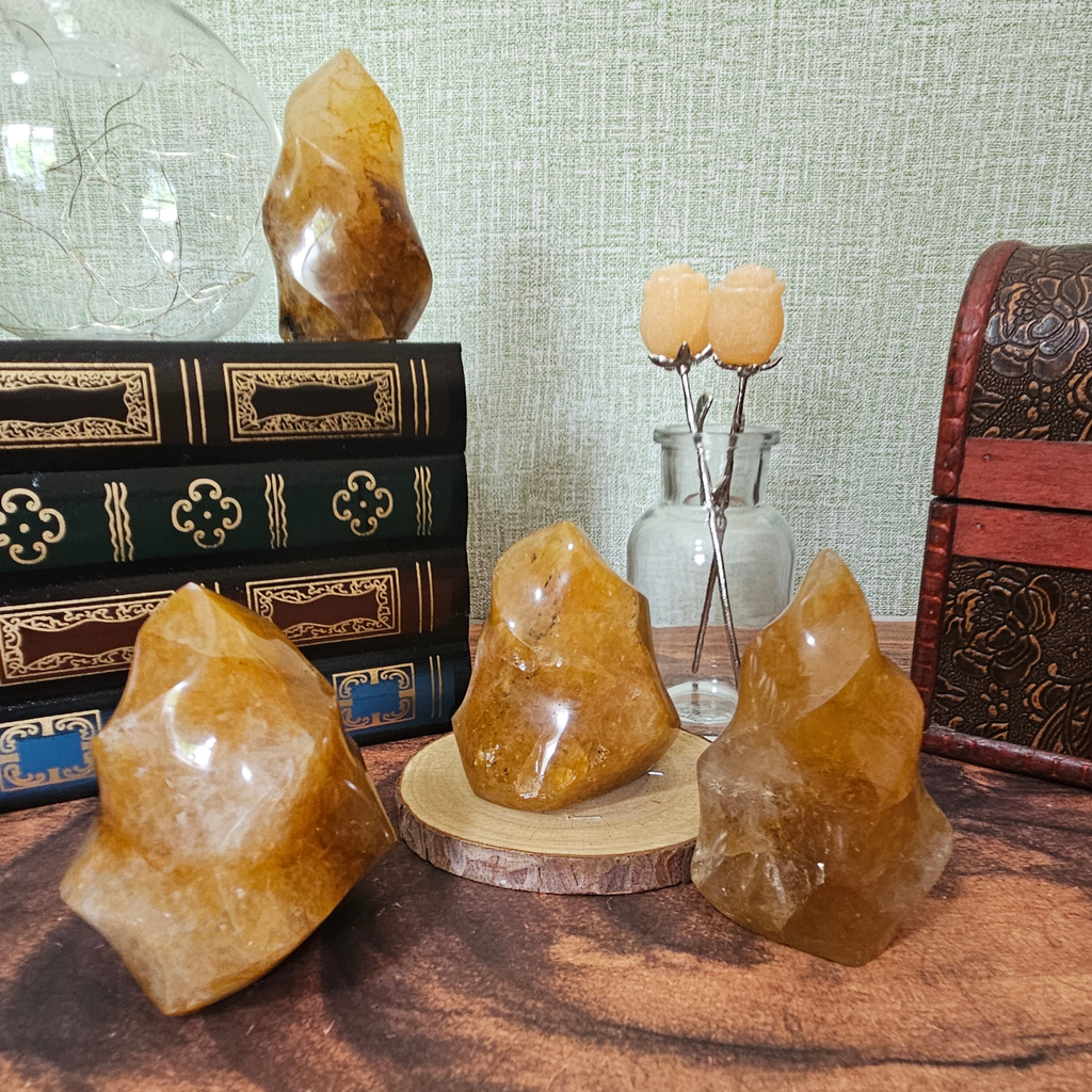 Golden Healer Quartz Flame