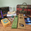 Divination Discovery beginner's tarot and divination kit featuring tarot cards, crystals, incense, candles, journal and ritual accessories.