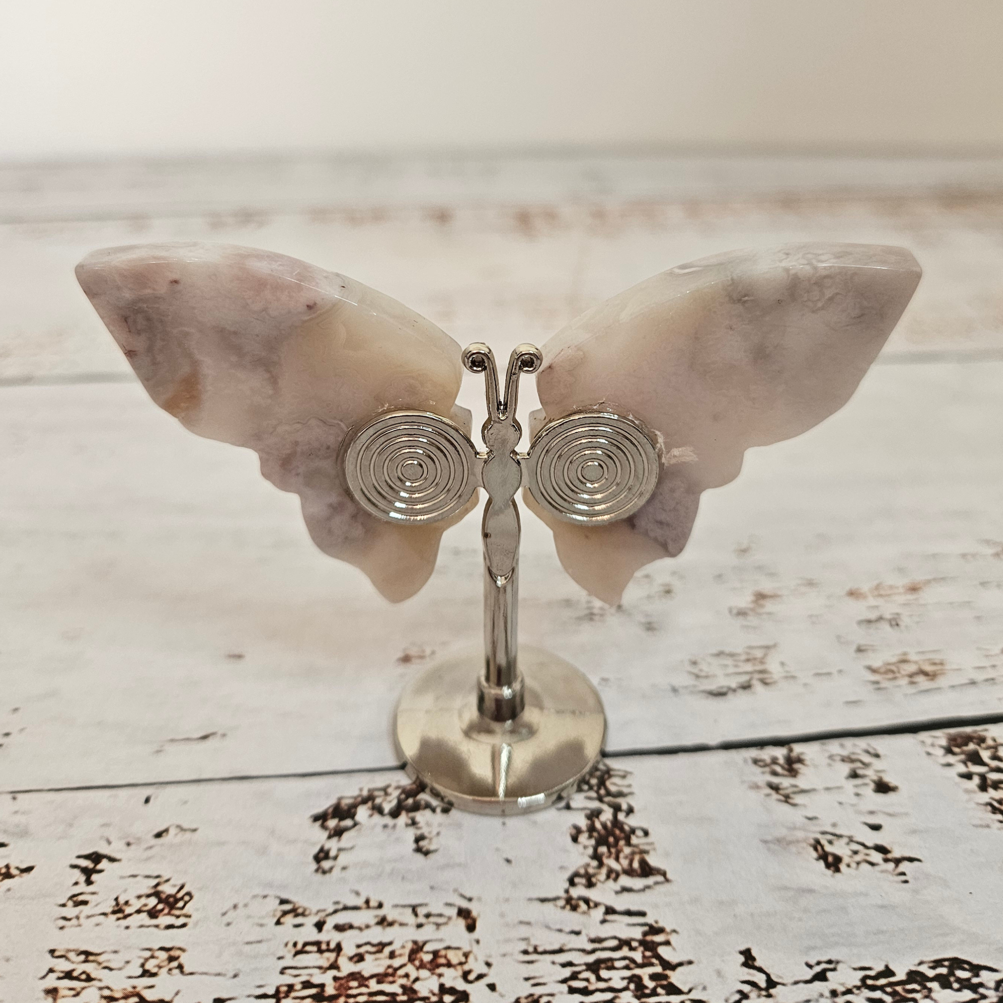 Flower Agate Butterfly